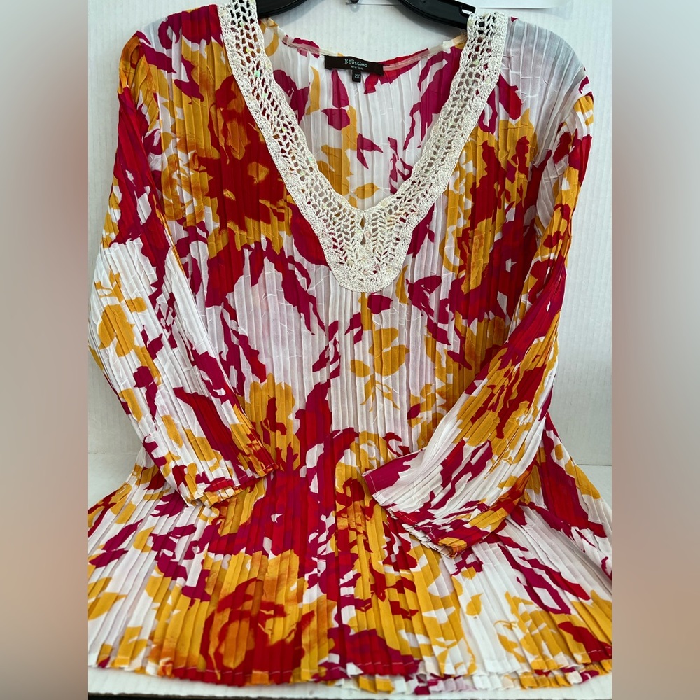 Belissimo Sheer Blouse 2X